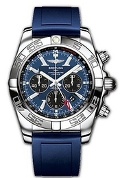 Breitling Chronomat GMT Niebieski/Guma Ø47 mm AB0410-8221