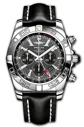 Breitling Chronomat GMT Szary/Skóra Ø47 mm AB0410-991