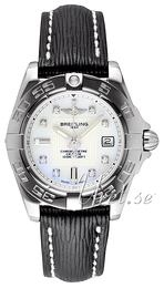 Breitling Galactic 32 Biały/Skóra Ø32 mm A71356L2-A708-208X-A14BA.1