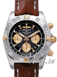 Breitling Chronomat 44 Czarny/Skóra Ø43.5 mm IB011012-B968-739P-A20BA.1