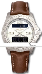 Breitling Professional Aerospace Srebrny/Skóra Ø42 mm E79362-041 Brown Calf