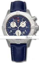 Breitling Chrono Avenger M1 Niebieski/Skóra Ø44 mm 275 (867)