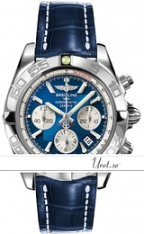 Breitling Chronomat 44 Niebieski/Skóra Ø43.5 mm AB0110-0212 Blue Croco