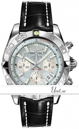 Breitling Chronomat 44 Biały/Skóra Ø43.5 mm AB0110-2312 Black Croco