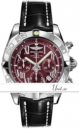 Breitling Chronomat 44 Czerwony/Skóra Ø43.5 mm AB0110-xx12 Black Croco