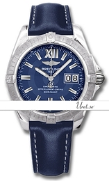 Breitling Cockpit Niebieski/Skóra Ø41 mm 778