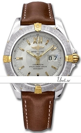 Breitling Cockpit Srebrny/Skóra Ø41 mm 182 (784)