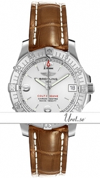 Breitling Colt Oceane Srebrny/Skóra Ø33 mm A77380-1712 Brown Croco