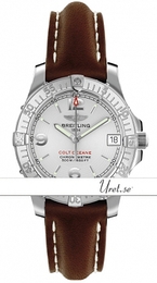 Breitling Colt Oceane Srebrny/Skóra Ø33 mm A77380-171 Brown Calf