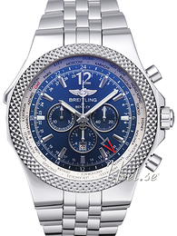 Breitling for Bentley GMT Niebieski/Stal Ø49 mm GMT04