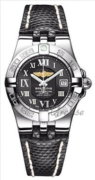 Breitling Galactic 30 Czarny/Skóra Ø30 mm A71340L-7115 / 224