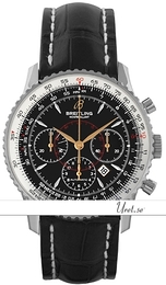 Breitling Montbrillant Czarny/Skóra Ø38 mm A41370-1012 Black Croco