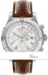 Breitling Avenger Super Avenger Biały/Skóra Ø48 mm A13370-0412 Brown Croco
