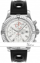 Breitling Avenger Super Avenger Biały/Guma Ø48 mm A13370-0418 Black Rubber