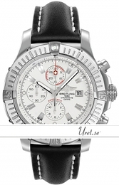 Breitling Avenger Super Avenger Biały/Skóra Ø48 mm A13370-041 Black Calf