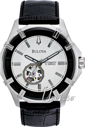 Bulova Mechanical Srebrny/Skóra Ø47 mm 96A123