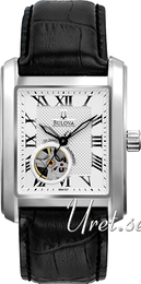 Bulova Mechanical Biały/Skóra 96A127
