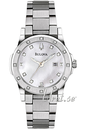 Bulova Diamond Biały/Stal Ø32 mm 96R124
