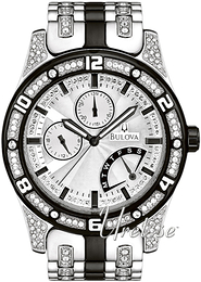 Bulova Crystal Srebrny/Stal Ø41 mm 98C103