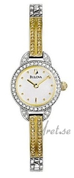 Bulova Crystal Dam Biały/Stal Ø19 mm 98L108