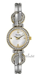 Bulova Crystal Dam Biały/Stal Ø22 mm 98L114