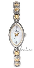 Bulova Diamonds Dam Biały/Stal Ø26 mm 98P001