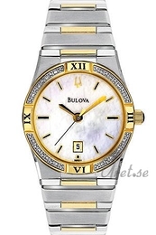 Bulova Diamonds Dam Biały/Stal Ø27 mm 98R011