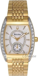 Bulova Diamonds Dam Biały/Stal w odcieniu złota Ø29 mm 98W05