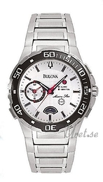 Bulova Marine Star Herr Biały/Stal Ø45 mm 98A000