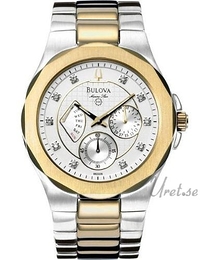 Bulova Marine Star Herr Biały/Stal Ø40 mm 98D006