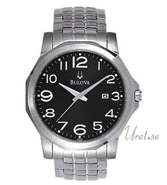 Bulova Bracelet Herr Czarny/Stal 96G90