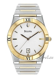 Bulova Bracelet Herr Biały/Stal Ø37 mm 98B015