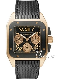 Cartier Santos Santos 100 Czarny/Tkanina Ø42 mm W2020003