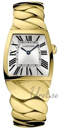 Cartier La Doña Srebrny/18 karatowe żółte złoto 29x27 mm W640010H