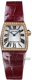 Cartier La Doña Srebrny/Skóra 22x22 mm WE600651