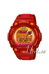 Casio Baby-G Czerwony/Żywica z tworzywa sztucznego Ø42.3 mm BLX-100-4ER