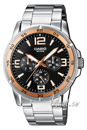 Casio Collection Czarny/Stal Ø42.5 mm MTP-1299D-1AVEF