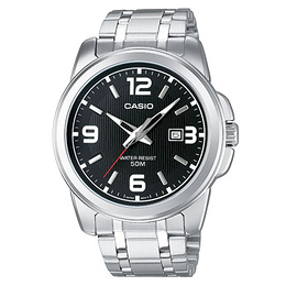 Casio Collection Czarny/Stal Ø45 mm MTP-1314PD-1AVEF