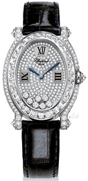 Chopard Happy Sport Zestaw diamentów/Skóra 35x30 mm 27/7136-1001