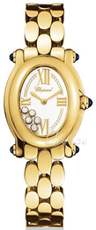 Chopard Happy Sport Biały/18 karatowe żółte złoto 30x24.5 mm 27/7466-0002