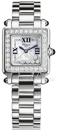 Chopard Happy Sport Biały/18 karatowe białe złoto 22.5x22.5 mm 27/8895-2004