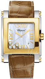 Chopard Happy Sport Biały/Skóra 36x35 mm 28/8471-4001