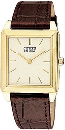 Citizen Stiletto Biały/Skóra 38x29 mm AR1082-06P