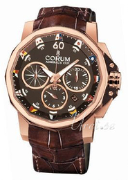 Corum Admirals Cup Brązowy/Skóra Ø44 mm 753.692.55.0002AG12