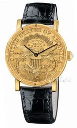 Corum Coin Żółte złoto/Skóra 082.355.56.0001MU51