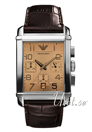 Emporio Armani Classic Beżowy/Skóra 40x33 mm AR0337