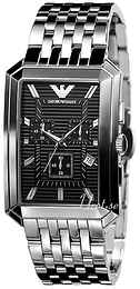 Emporio Armani Classic Czarny/Stal 42x33 mm AR0474