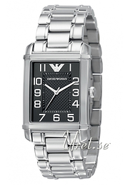 Emporio Armani Angelo Czarny/Stal 37x28 mm AR0493