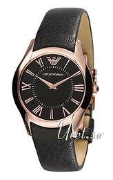 Emporio Armani Super Slim Czarny/Skóra Ø35 mm AR2044