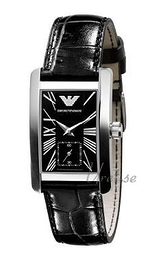 Emporio Armani Classic Czarny/Skóra 38x25 mm AR0144